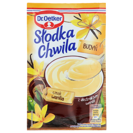 Dr. Oetker Słodka Chwila Budyń waniliowy 43g Nowa receptura