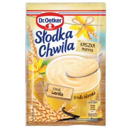 Dr. Oetker Słodka Chwila Kaszka manna waniliowa 47,5g