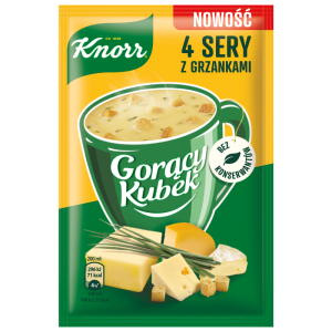 Knorr Gorący Kubek 4 sery z grzankami 17g
