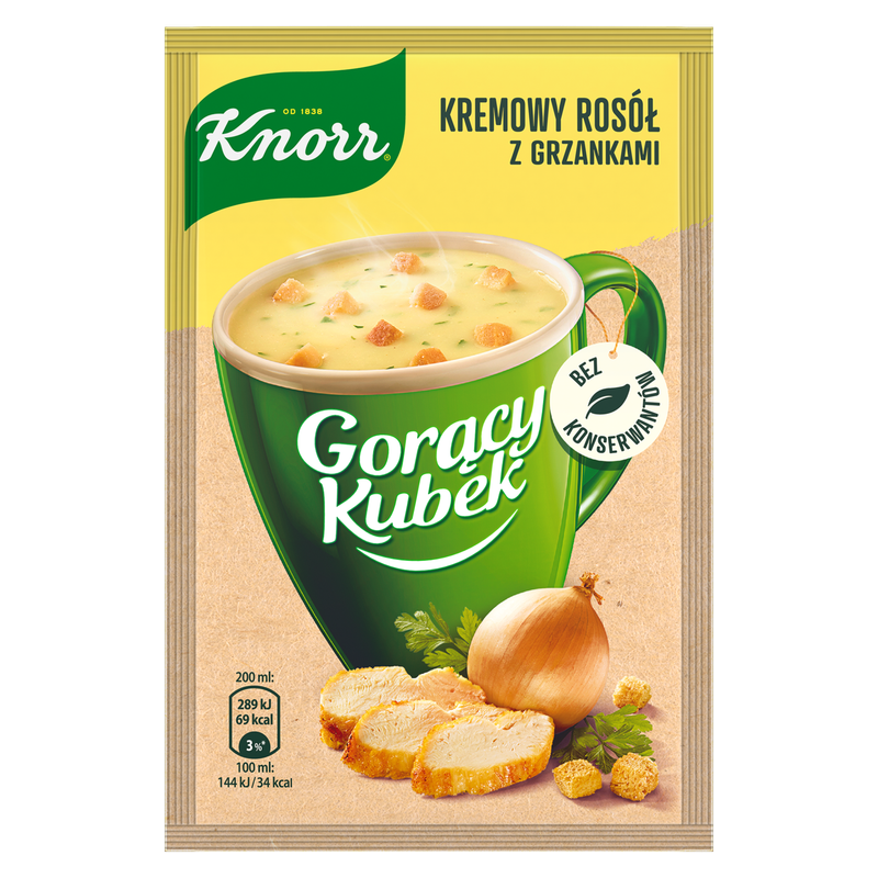 Knorr Gorący Kubek Krem z Kury z grzankami 16g
