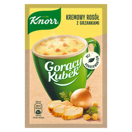Knorr Gorący Kubek Krem z Kury z grzankami 16g