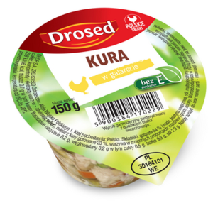 Kura w galarecie bez E 150 g Drosed