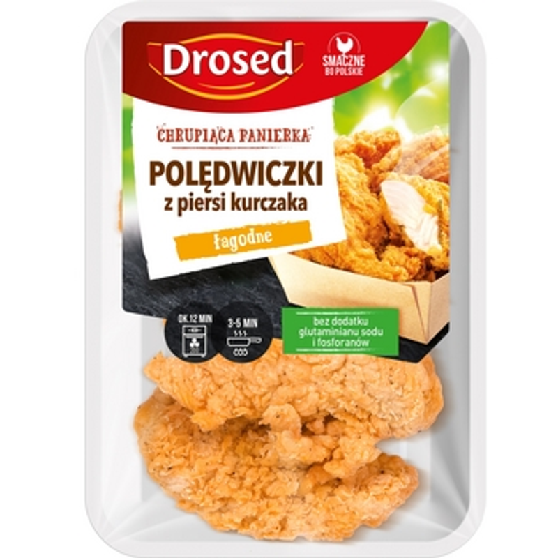 Polędwiczki z piersi kurczaka łagodne 400 g Drosed