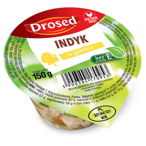 Indyk w galarecie bez E 150 g Drosed