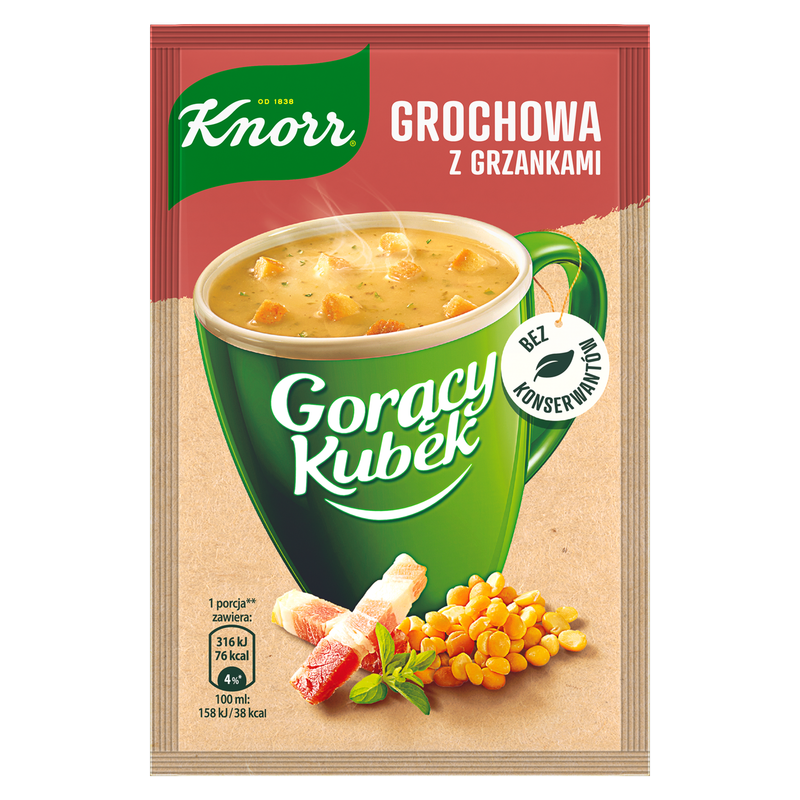 Knorr Gorący Kubek Grochowa z grzankami 21g