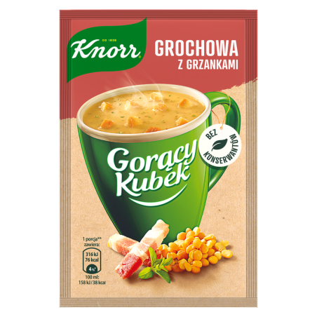 Knorr Gorący Kubek Grochowa z grzankami 21g
