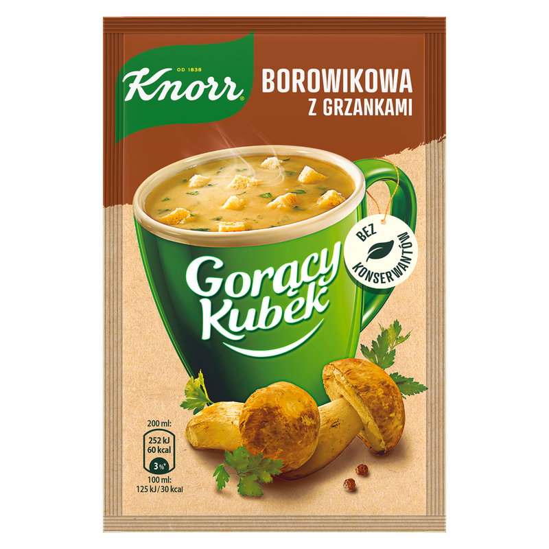 Knorr Gorący Kubek borowikowa z grzankami 15g