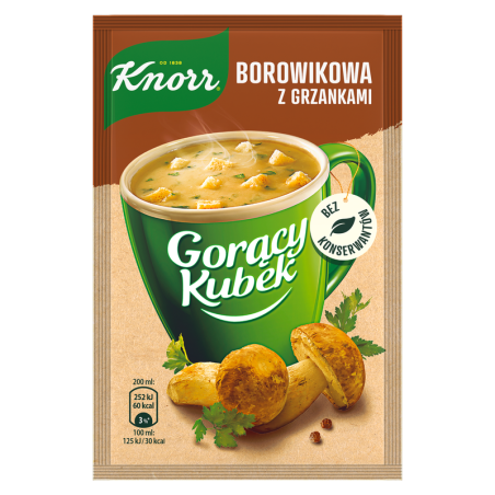 Knorr Gorący Kubek borowikowa z grzankami 15g