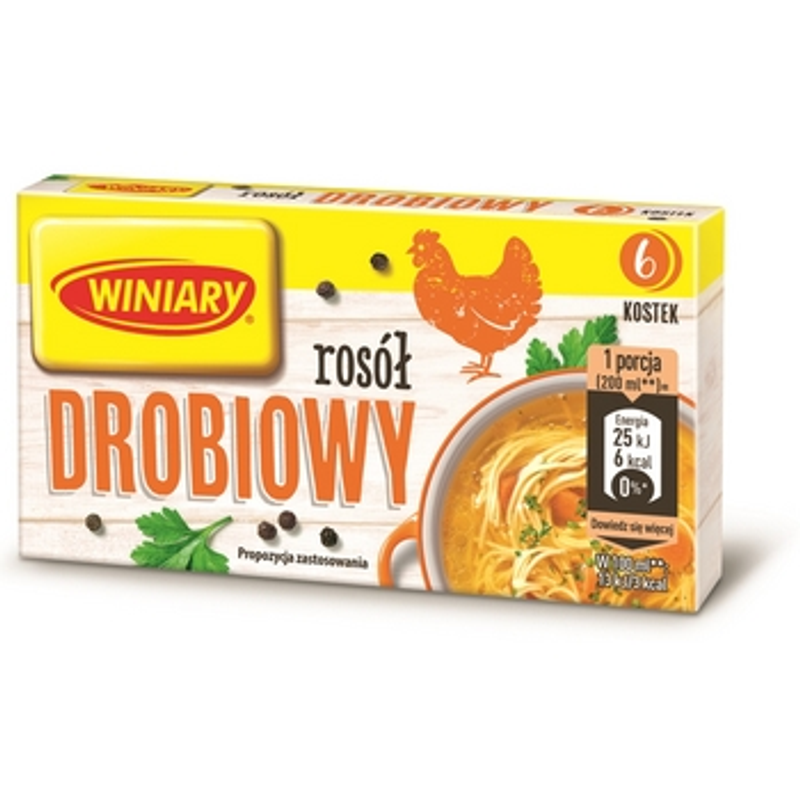 WINIARY Rosół drobiowy 60g (6 kostek)