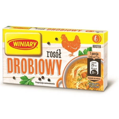 WINIARY Rosół drobiowy 60g (6 kostek)