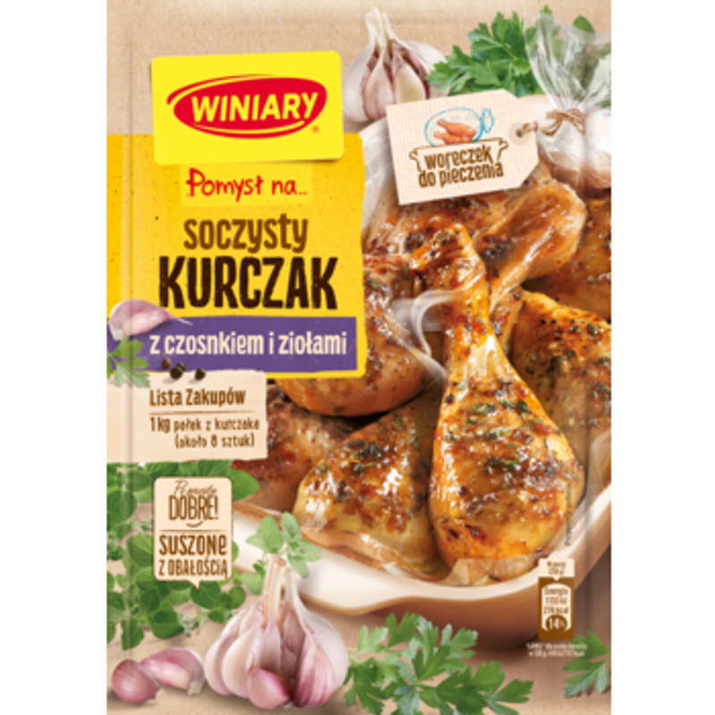 WINIARY Pomysł na... Soczysty kurczak z czosnkiem i ziołami 30g