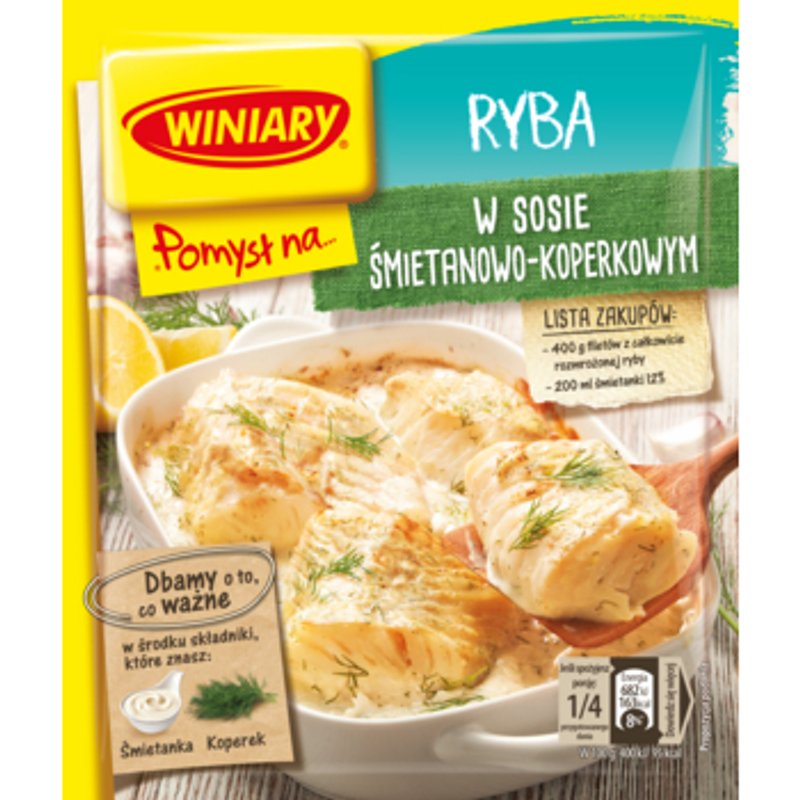 WINIARY Pomysł na... Rybę w sosie śmietanowo-koperkowym 32 g