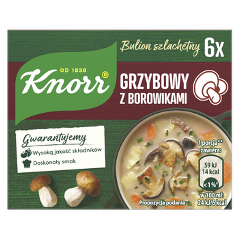 Knorr Bulion Bulion grzybowy na borowikach leśnych 3 l 60g