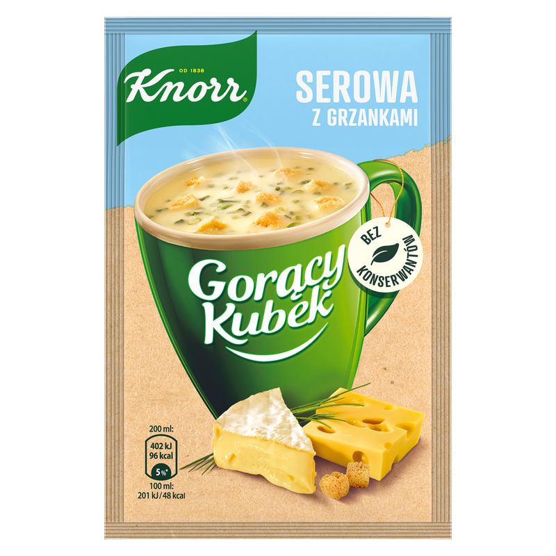 Knorr Gorący Kubek Serowa z grzankami 22g