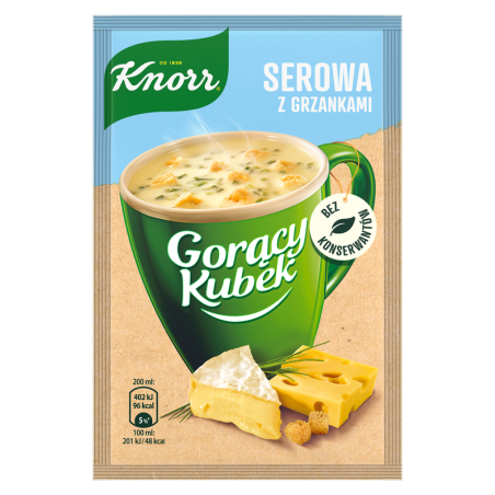 Knorr Gorący Kubek Serowa z grzankami 22g