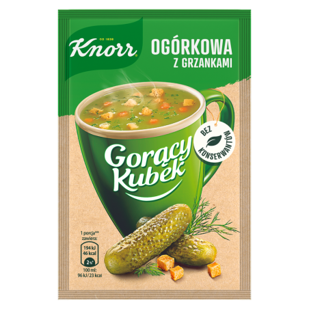 Knorr Gorący Kubek Ogórkowa z grzankami 13g