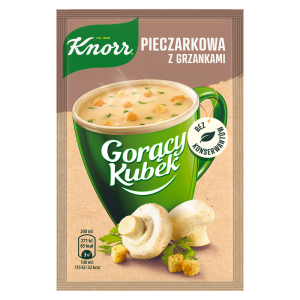 Knorr Gorący Kubek Pieczarkowa z grzankami 15g