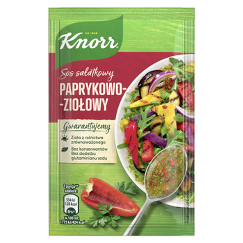 Knorr Sos sałatkowy Paprykowo-ziołowy 9 g