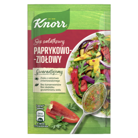 Knorr Sos sałatkowy Paprykowo-ziołowy 9 g