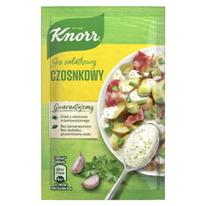 Knorr Sos Sałatkowy Czosnkowy - Mieszanka Przypraw do Sałatki na Grilla 8g