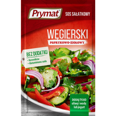 Sos sałatkowy paprykowo - ziołowy węgierski 9g Prymat