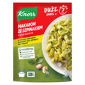 Knorr Makaron ze szpinakiem w sosie serowym 160g