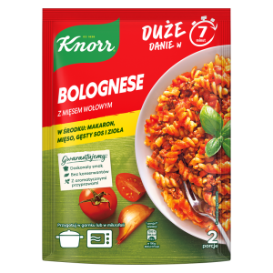 Knorr Pasta pełna smaku Bolognese z mięsem wołowym 160g
