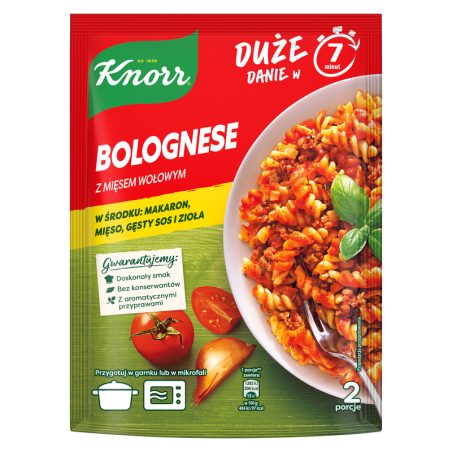 Knorr Pasta pełna smaku Bolognese z mięsem wołowym 160g