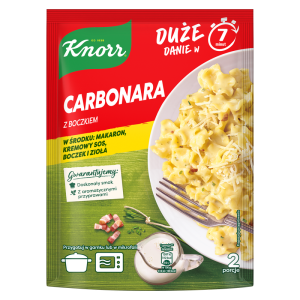 Knorr Pasta pełna smaku Carbonara z boczkiem 153g