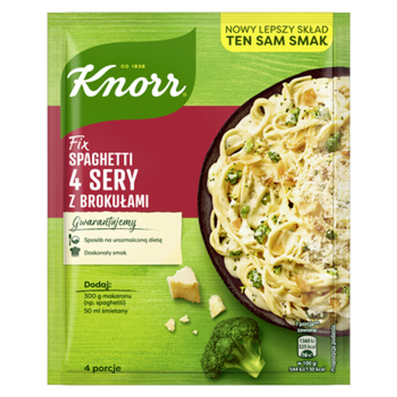 Knorr Fix 4 sery z brokułami 39g