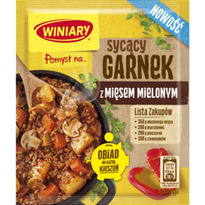 WINIARY Pomysł na... Sycący garnek z mięsem mielonym 39g