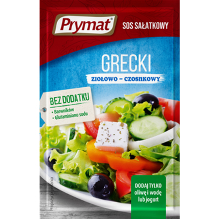 Sos sałatkowy grecki 9 g Prymat
