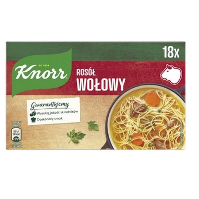 Knorr Rosół Wołowy 9L (18 kostek) 180g