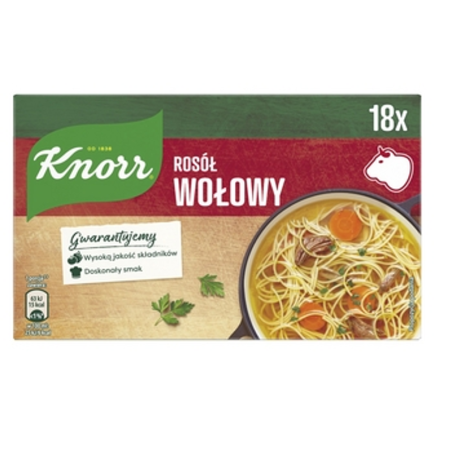 Knorr Rosół Wołowy 9L (18 kostek) 180g