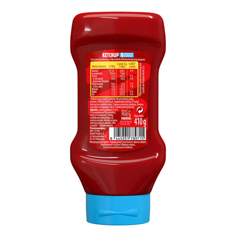 WINIARY Ketchup Bez Cukru 410g