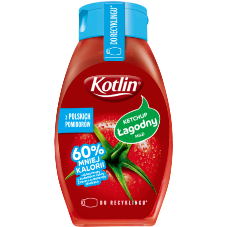 Kotlin Ketchup łagodny 60% mniej kalorii 420 g
