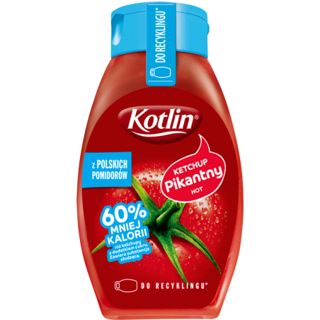 Kotlin Ketchup pikantny 60% mniej kalorii 420 g