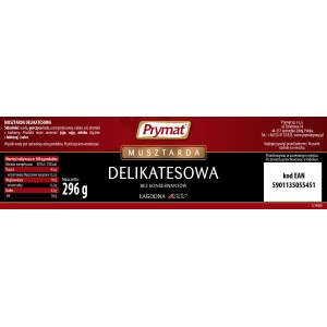 Musztarda delikatesowa 296 g Prymat