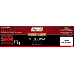 Musztarda miodowa 310g Prymat