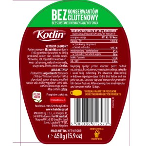 Kotlin Ketchup łagodny 450 g X10