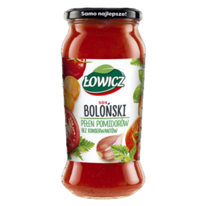 Łowicz Sos Boloński w Słoiku - Pomidorowy do Makaronu Spaghetti Włoski 500g X6