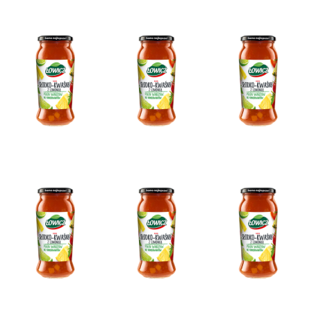 Łowicz Sos słodko-kwaśny z limonką 500 g X6