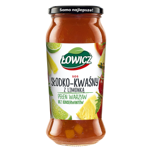 Łowicz Sos słodko-kwaśny z limonką 500 g X6