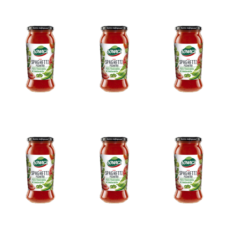 Łowicz Sos spaghetti pikantny 500 g X6