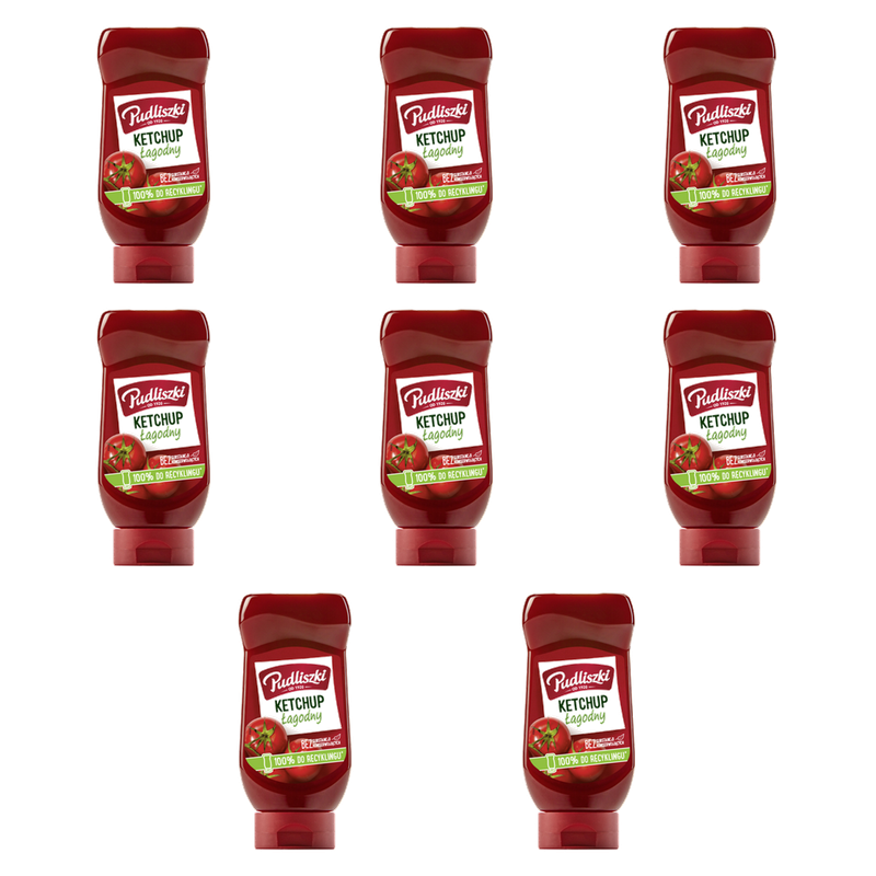 Pudliszki Ketchup Łagodny 480g X8