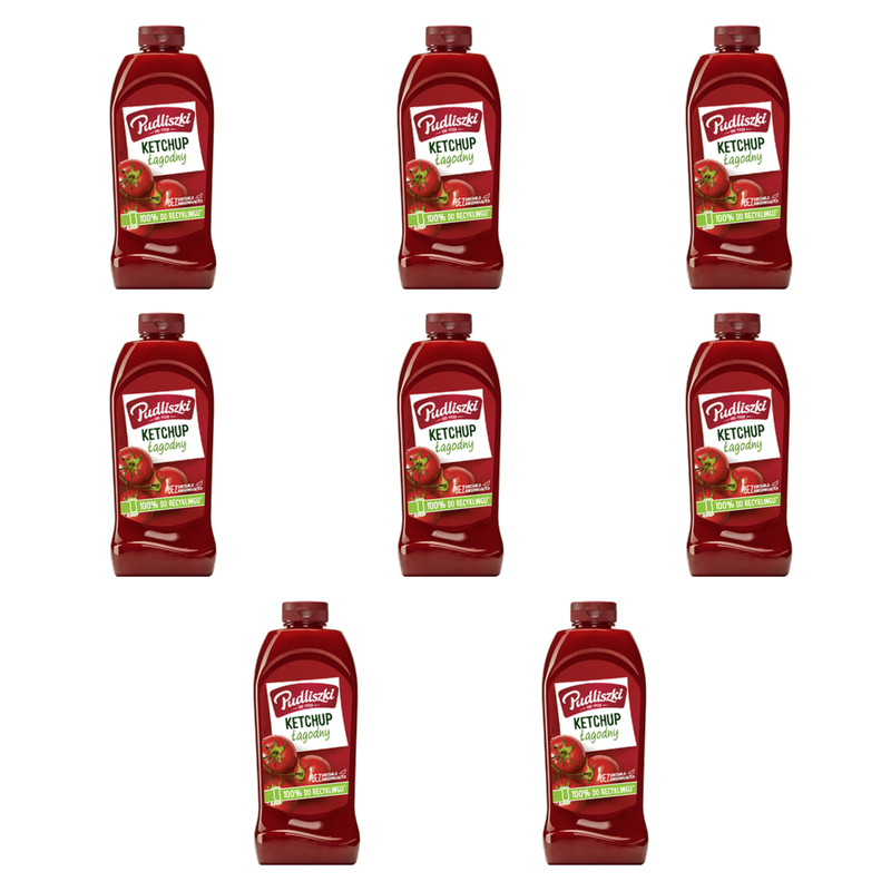 Pudliszki Ketchup łagodny 990g X8