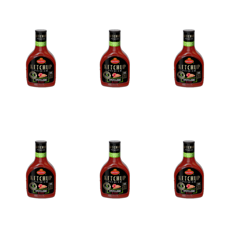 Roleski Ketchup sycylijski do pizzy Premium 465g X6