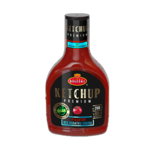 Roleski Ketchup pikantny Premium bez dodatku cukru 425g X6