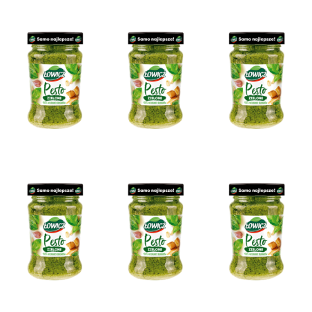 Łowicz Pesto zielone 100% składników 180 g X6