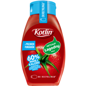 Kotlin Ketchup łagodny 60% mniej kalorii 420 g X6